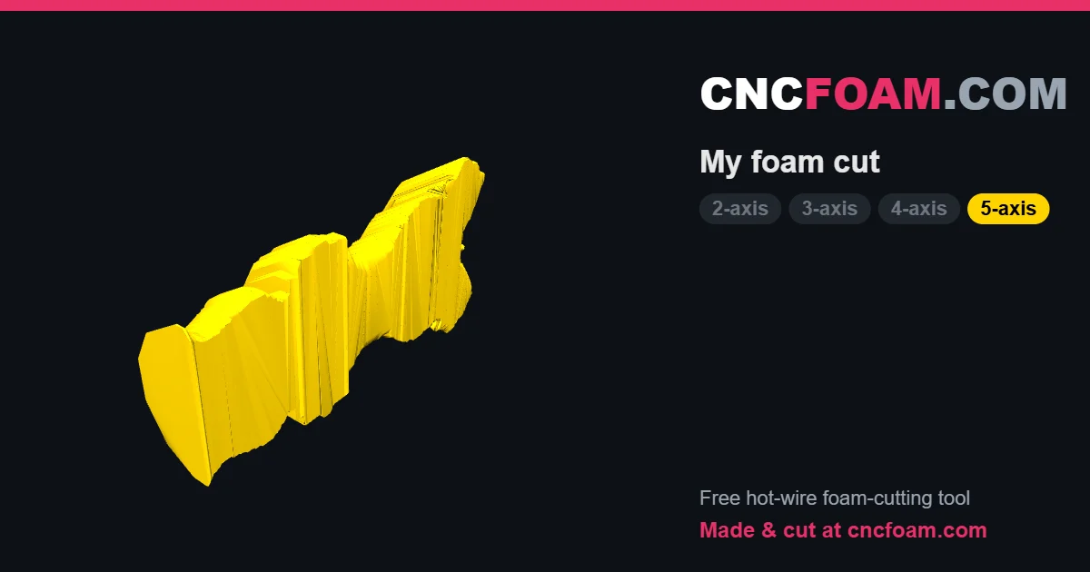 My foam cut